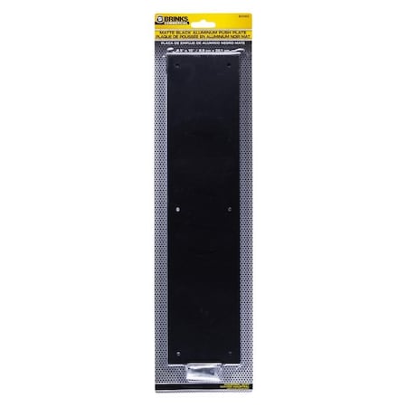 Brinks Commercial Brinks Commercial 15 in. L Matte Black Aluminum Push Plate BC41022